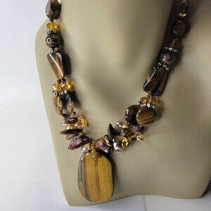 Smoky Quartz Style Fashion Necklace